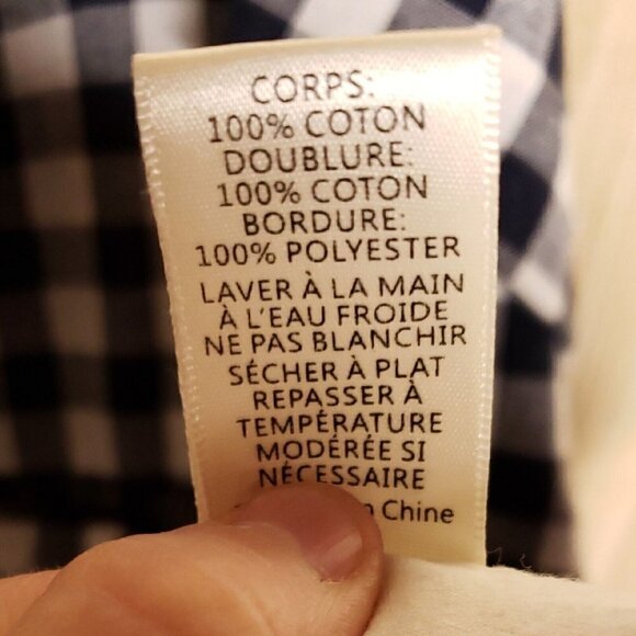 J By Joa Blue White Check Strappy Dress Medium - Picture 9 of 9